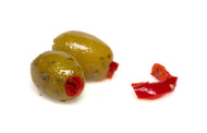 OLIVE DENOCCIOLATE  FARCITE CON PEPERONE  COLUZZI VASCHETTA 2,5 KG